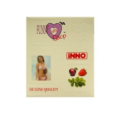 INNO Aroma Pack of 3 Condoms Dotted & Lubricated strawberry apple mint"