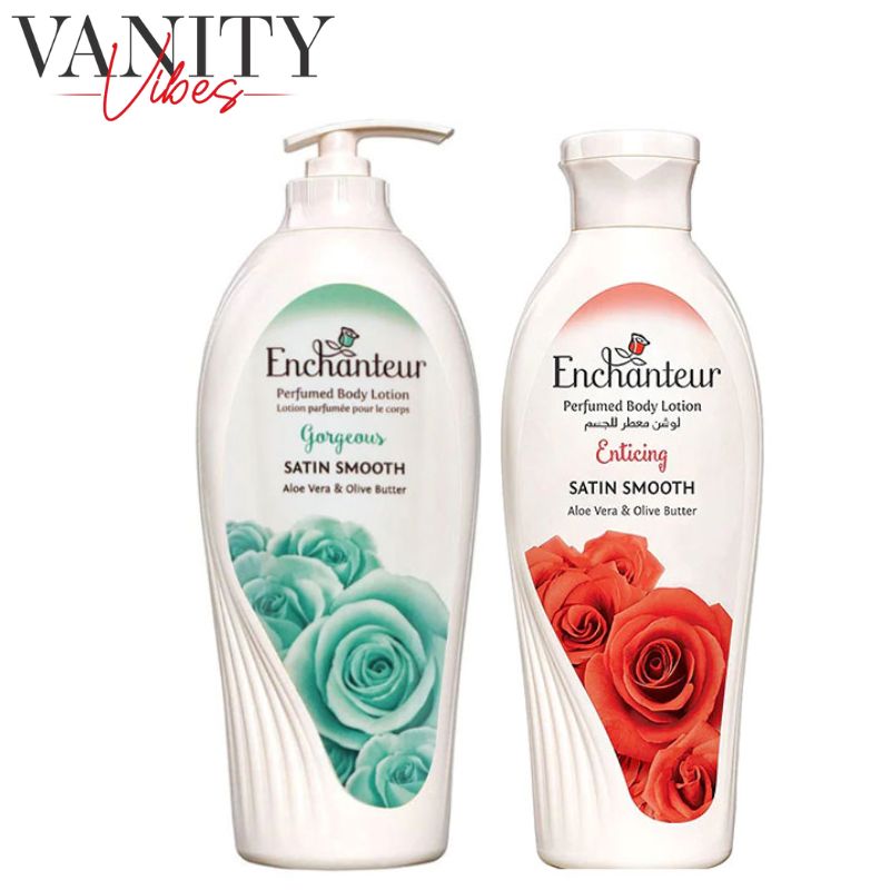 Enchanteur Gorgeous Perfumed Body Lotion 500ml + Enchanteur Stunning Perfumed Body Lotion 250ml (Pack Of 2)
