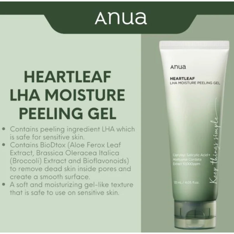 ANUA Heartleaf LHA Moisture Peeling Gel 120ml