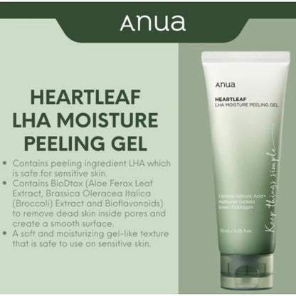 ANUA Heartleaf LHA Moisture Peeling Gel 120ml