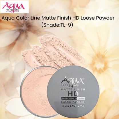 Aqua Color Line Matte Finish HD Loose Powder (Shade:TL-9)