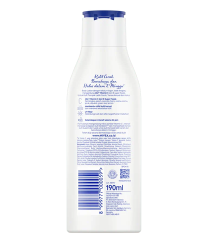 Nivea Extra Bright Radiant & Smooth 8 Superfoods Body Lotion 190ml