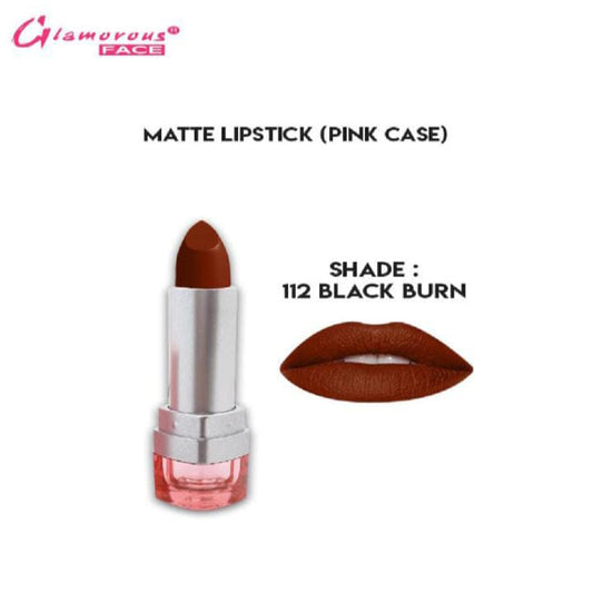 Glamorous Face Matte Lipstick Vitamin E & Aloe Vera Extracts (shade 112) (Black Burn)