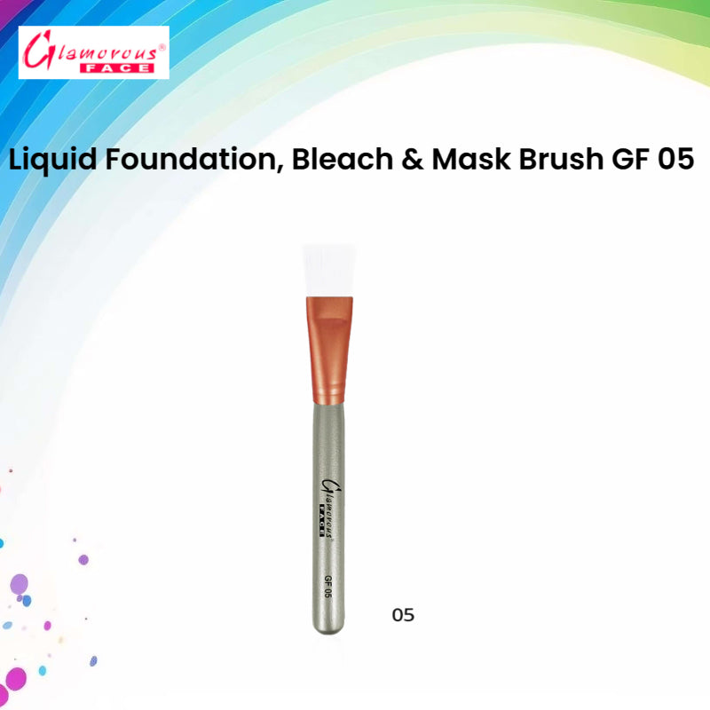 Glamorous Face Liquid Foundation, Bleach & Mask Brush GF 05