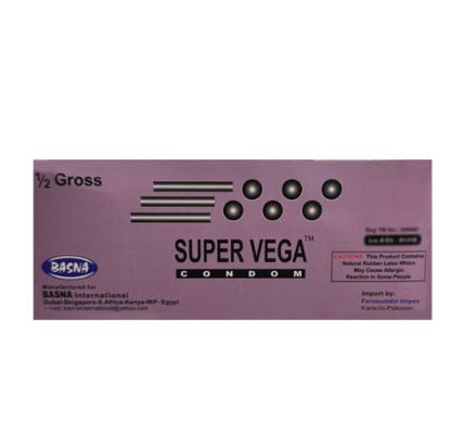 INNO SuperVega Jasmine Condoms Pack of 24 X 3 Box Condoms Delay & Jasmine Fragnance