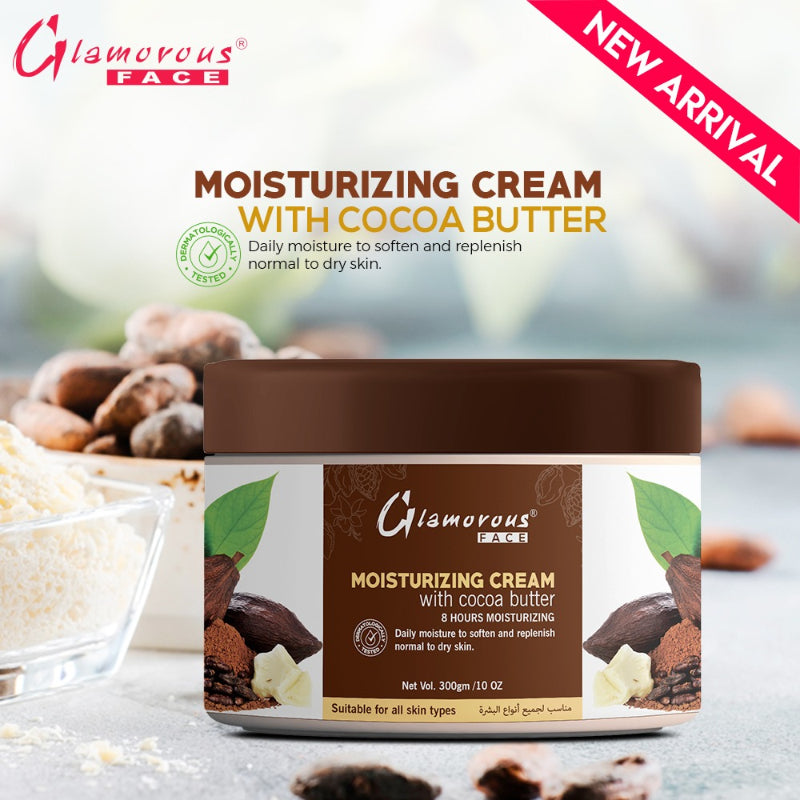 Glamorous Face Moisturizing Cream Jar 300gm (Cocoa Butter)