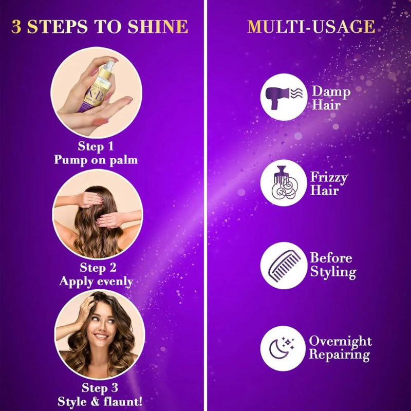 Livon Keratin & Biotin Smoothing Hair Oil with Multi Vitamins 100ml - Frizz Control Deep Nourishment Repair Hair Serum for Sm