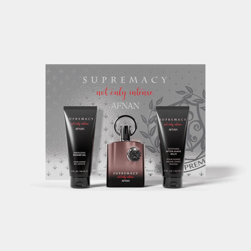 Afnan supremacy Not Only Intense Gift Set, Extrait de Parfum100ml / After Shave 150ml / Shower Gel 150ml
