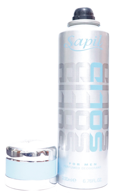 Sapil Solid Silver for Men Deodorant Spray 200ml