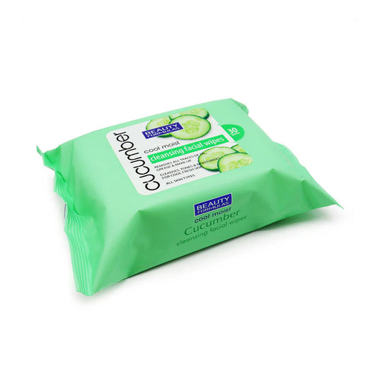 Beauty Formulas CUCUMBER Cool Moist Cleansing Facial Wipes 30 Wipes