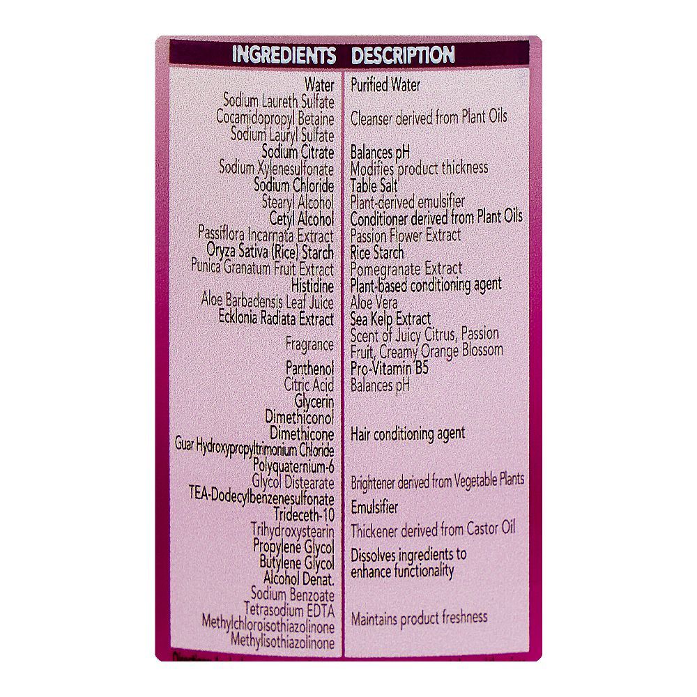 Herbal Essences Passion Flower & Rice Milk Shampoo Paraben Free 400ml