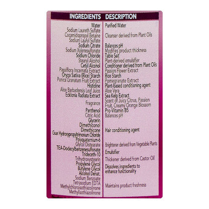 Herbal Essences Passion Flower & Rice Milk Shampoo Paraben Free 400ml