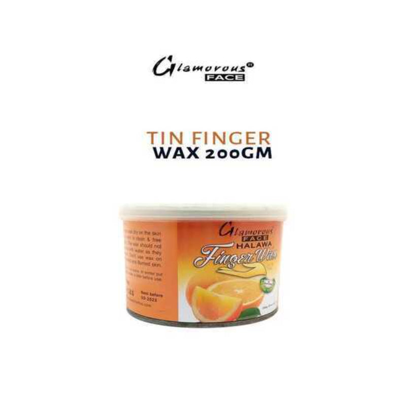 Glamorous Face Tin Finger Wax 250 gm (Orange)