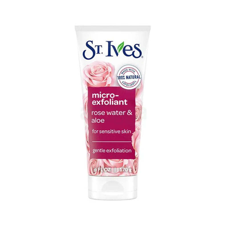 St. Ives Rose Water & Aloe Micro Exfoliant for Sensitive Skin 170g