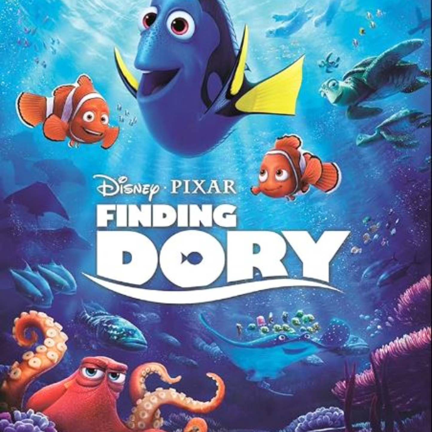 Lorenay Disney Finding Dory 2-in-1 Bubble Bath & Shampoo 475ml - Gentle Kids Hair & Body Wash for Soft Cleansing, Tear-Free F