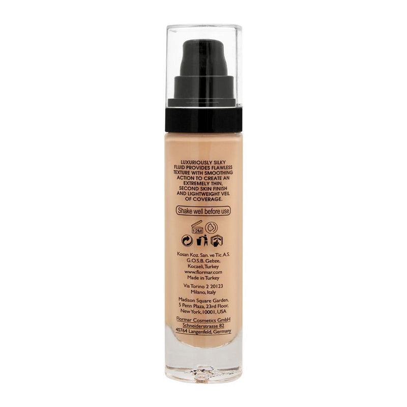 Flormar Invisible Cover HD Foundation SPF 30 (Shade: 50 Light Beige) 30ml