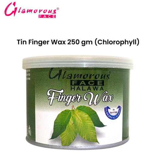 Glamorous Face Tin Finger Wax 250 gm (Chlorophyll)