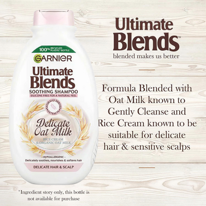 GARNIER ULTIMATE BLENDS DELICATE OAT MILK SHAMPOO 400ml