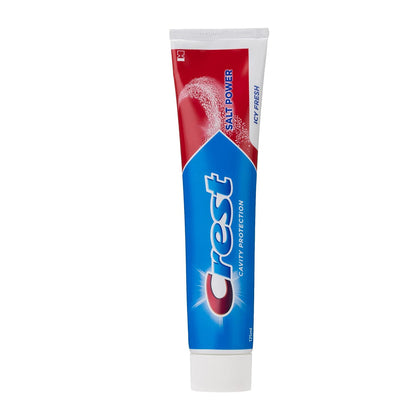 Crest Salt Powder Icy Fresh Toothpaste 125ml Deep Cleaning & Fresh Breath