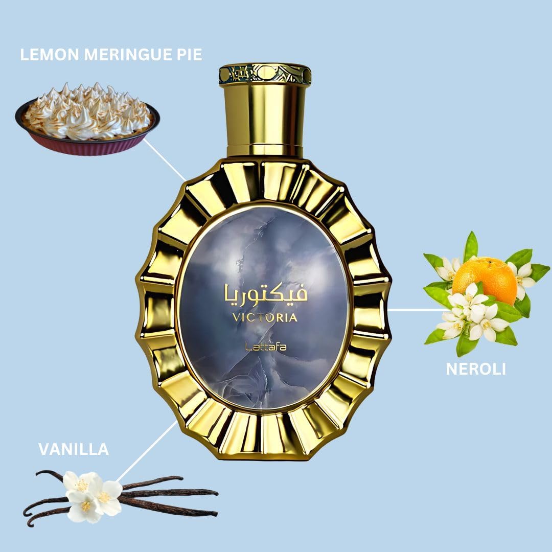 Victoria by Lattafa Eau de Parfum 100ml - Long Lasting Elegant Unisex Fragrance for Men & Women