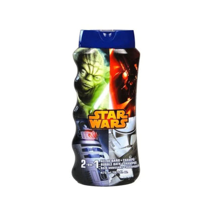Lorenay Disney Star Wars 2-in-1 Bubble Bath & Shampoo 475ml – Gentle Kids Hair & Body Wash for Soft Cleansing, Tear-Free Form
