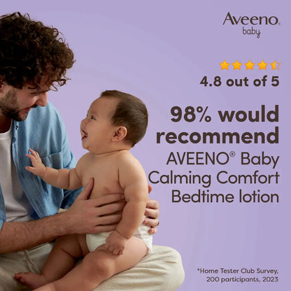 Aveeno Baby Calming Comfort Bedtime Lotion 150ml - Gentle Soothing & Moisturizing Lotion for Delicate & Sensitive Skin