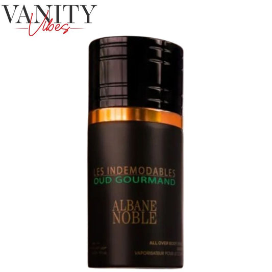 Les Indemodables Oud Gourmand All Over Body Spray by Albane Noble 250ml Long-Lasting Rich & Exotic Fragrance