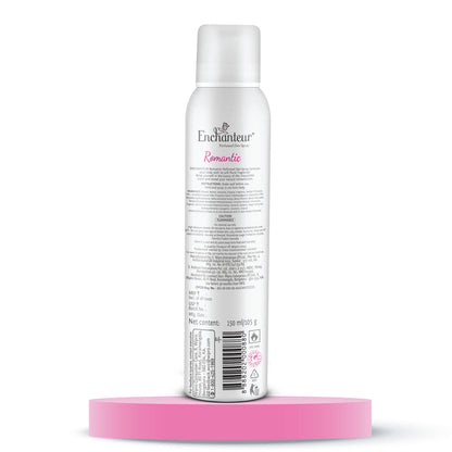 Enchanteur Romantic Perfumed Deo Spray for Women 150ml - Long Lasting Floral Fragrance Body Spray for Freshness & Odor Protec