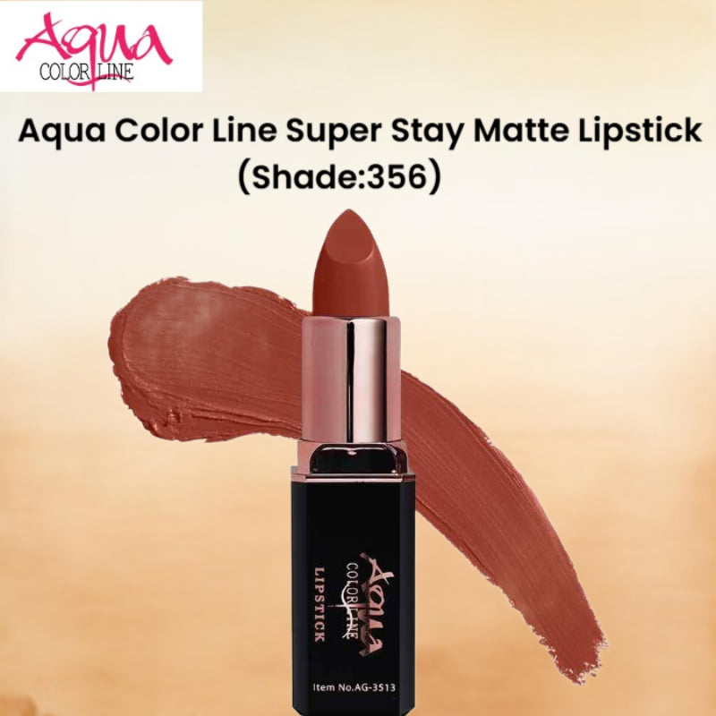 Aqua Color Line Super Stay Matte Lipstick (Shade:356)