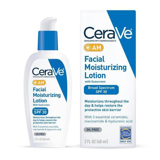 CeraVe Acne AM Facial Moisturizing (SPF30)Lotion with Sunscreen -60ml (USA STOCK WITH BOX)