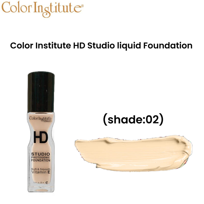 Color Institute HD Studio liquid Foundation (Shade:02)