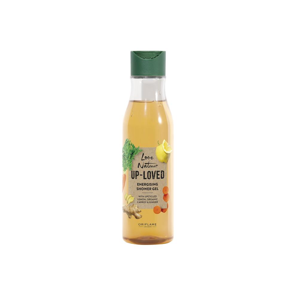 Oriflame Love Nature Up Loved Energising Shower Gel with Upcycled Lemon, Organic Carrot & Ginger 250ml