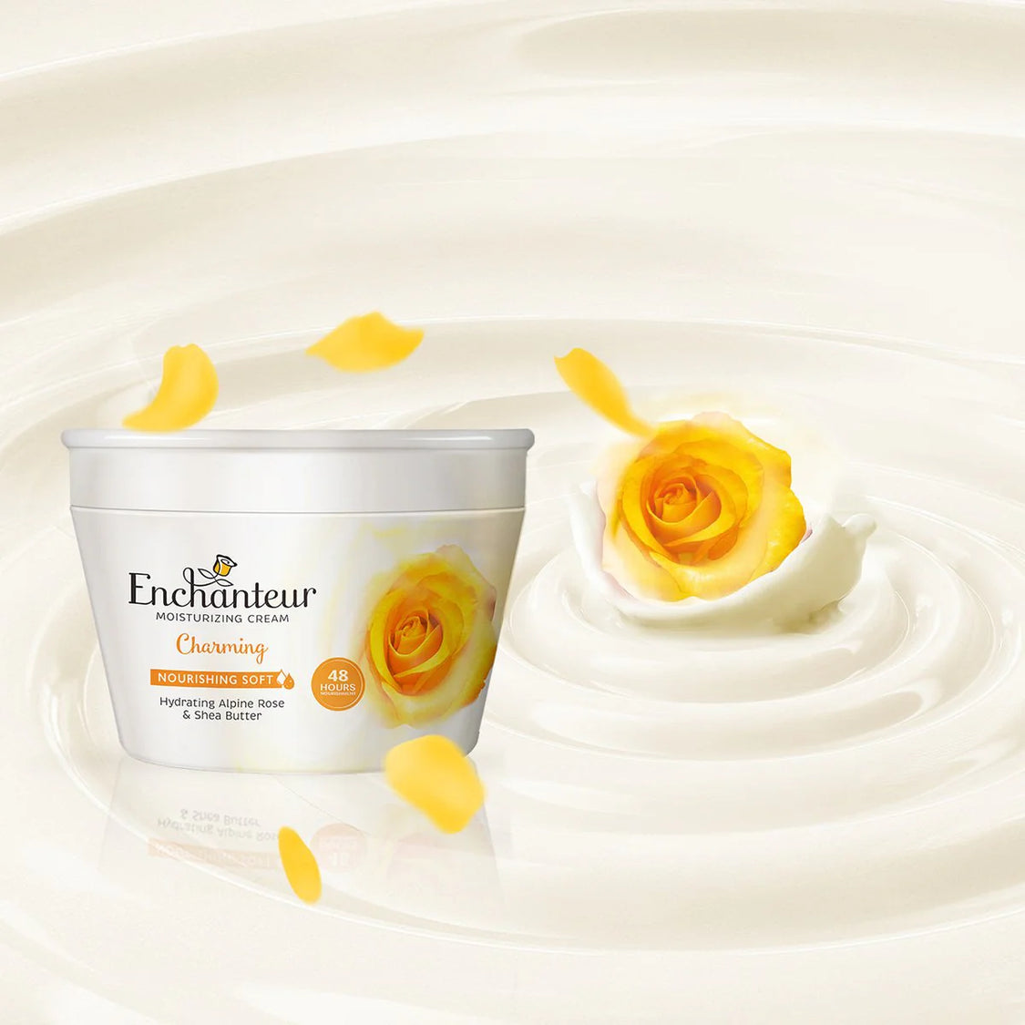 Enchanteur Charming Moisturizing Cream 200ml - Deep Hydrating Body Cream with Long Lasting Floral Fragrance for Soft, Smooth 