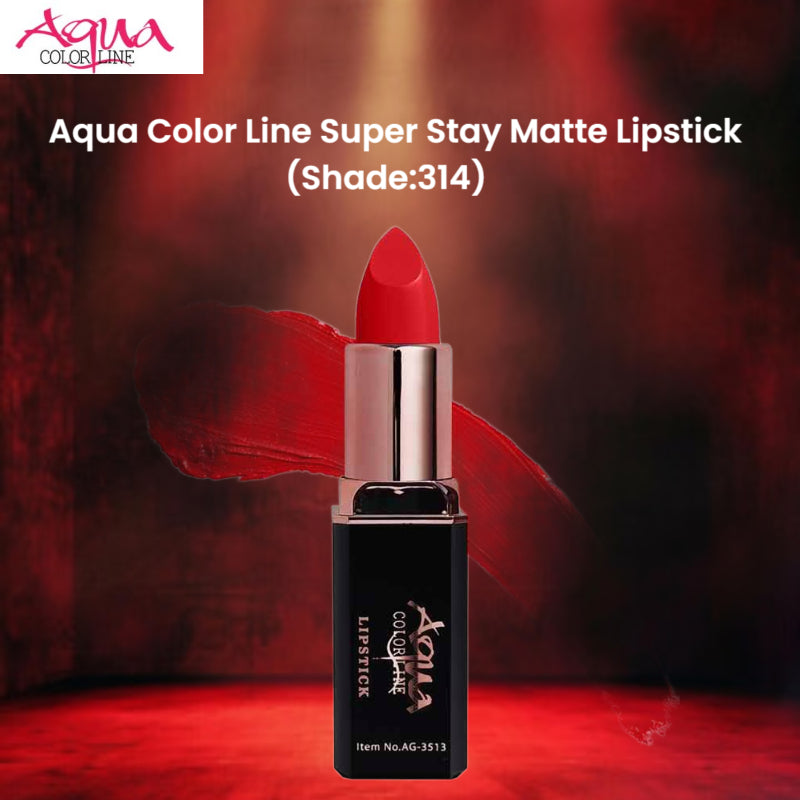 Aqua Color Line Super Stay Matte Lipstick (Shade:314)