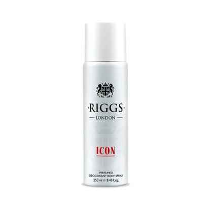 Riggs London Icon Perfumed Deodorant Body Spray 250ml Long-Lasting Fresh & Masculine Fragrance