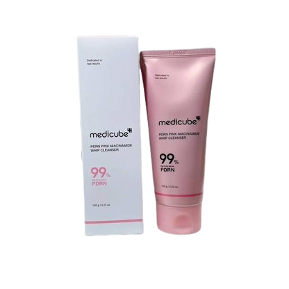 Medicube PDRN Pink Niacinamide Whip Cleanser 120 g Brightening Cleanse & Skin Repair (K Beauty)