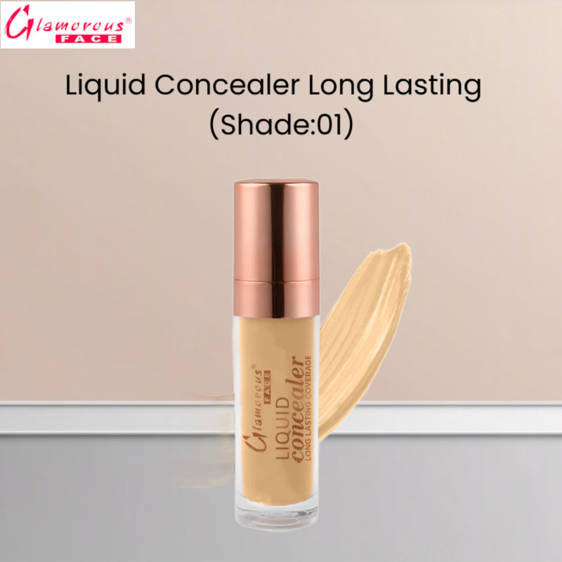 Glamorous Face Liquid Concealer Long Lasting (Shade:01)