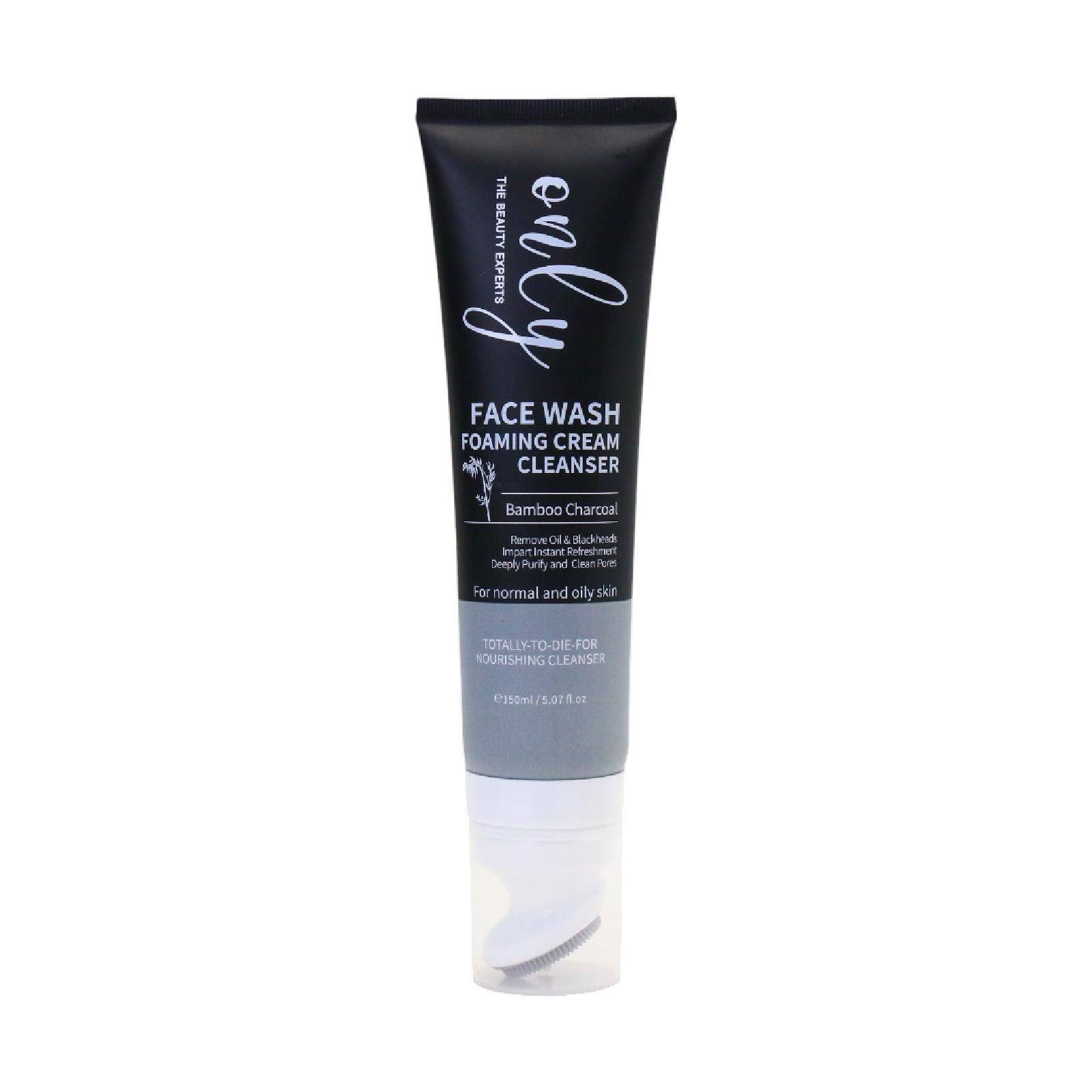 Only Beauty Experts Face Wash Foaming Cream Cleanser with Bamboo Charcoal 150ml Deep Cleansing & Oil Control