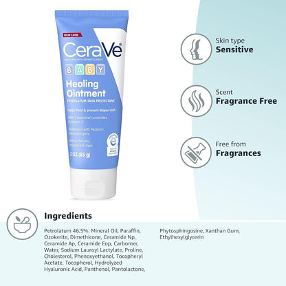 CeraVe Baby Healing Ointment Diaper Rash Cream