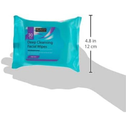 Beauty Formulas Clear Skin Deep Cleansing Facial Wipes 30'S