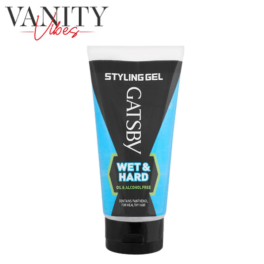 Gatsby Wet & Hard Hair Styling Gel Oil & Alcohol Free 150ml