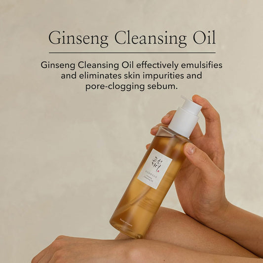 Beauty of Joseon Ginseng Cleansing Oil 210 ml Deep Makeup Removal & Nourishing Cleanse (K Beauty)