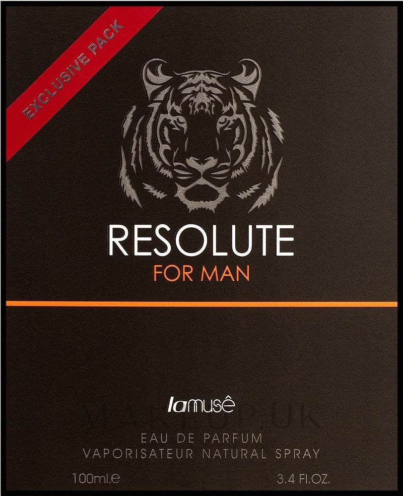 La Muse Resolute for Men Eau de Parfum 100ml + 50ml Deo Exclusive Pack (Bold & Refined Masculine Fragrance)