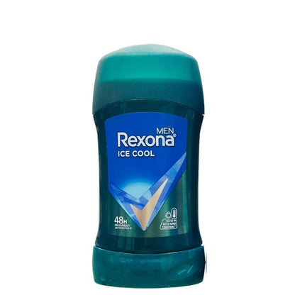 Rexona Men Ice Cool 48h Freshness Antiperspirant 40g – Long Lasting Sweat & Odor Protection Deodorant Stick for Men