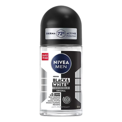 Nivea Men Black & White Original Deodorant Roll on 50ml