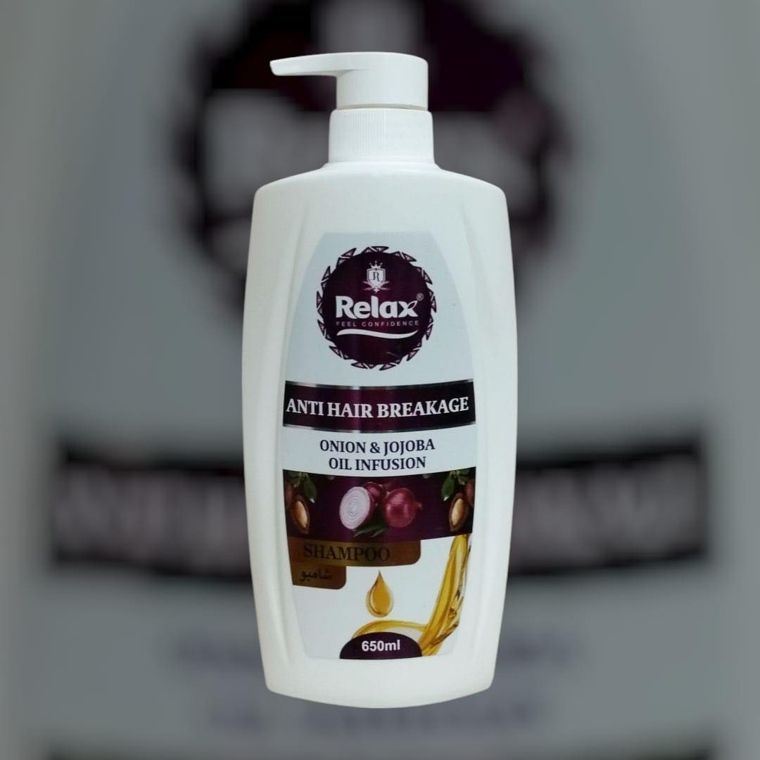 Relax Feel Confident Anti Hair Breakage Onion & Jojoba Oil Infusion Shampoo 650ml