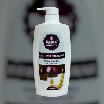 Relax Feel Confident Anti Hair Breakage Onion & Jojoba Oil Infusion Shampoo 650ml