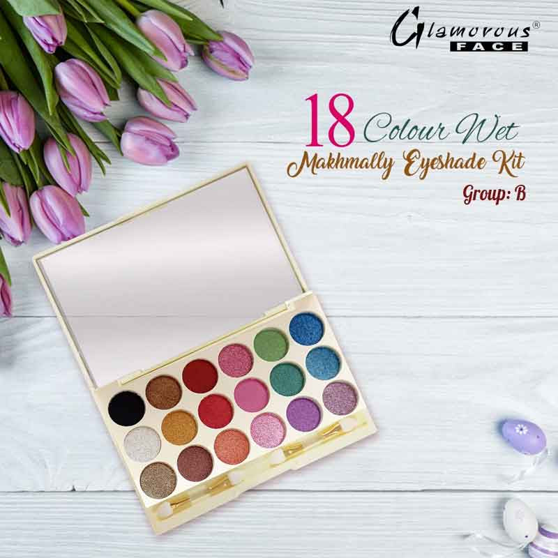 Glamorous Face 18 Color Wet Makhmally Eyeshade Kit (GROUP B)