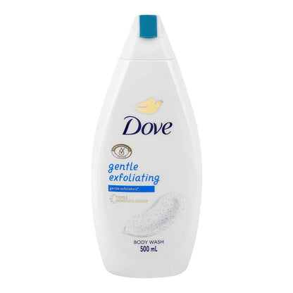 Dove Gentle Exfoliating Body Wash 500ml – Triple Moisture Serum with Gentle Exfoliators for Soft, Smooth & Glowing Skin