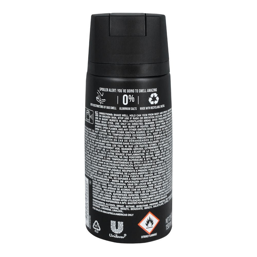 Axe Black Pera Frozen & Cedro 48H Non-Stop Fresh Deodorant Body Spray 150ml Long-Lasting Fragrance & Odor Protection
